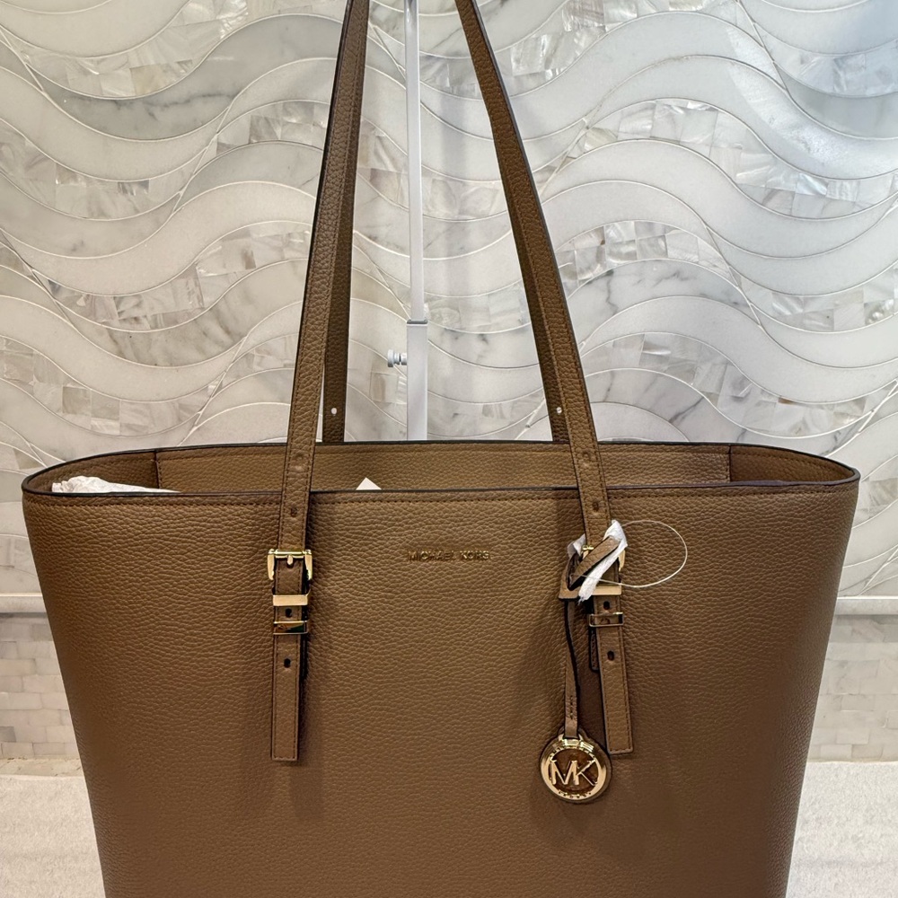 NWT Michael Kors Brown Leather Tote Bag